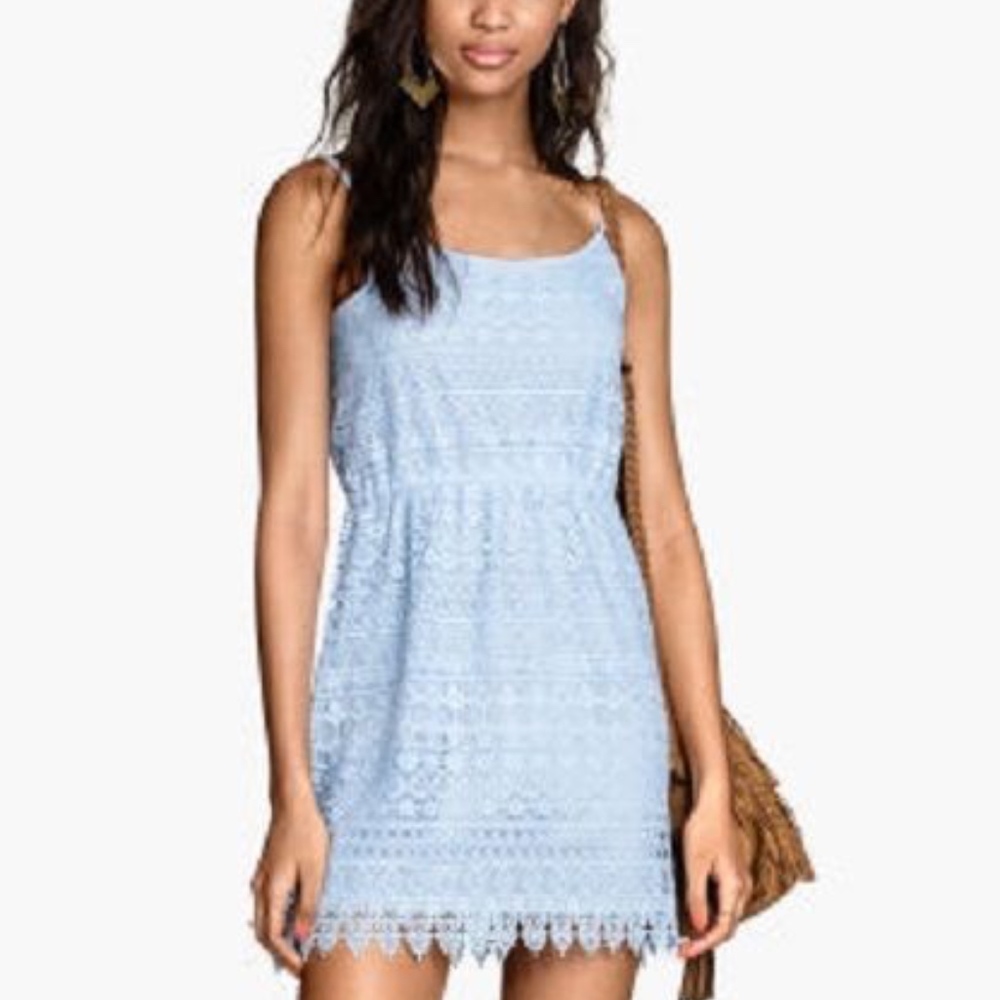 H&M Blue Lace Dress